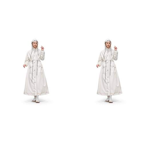 PALAY® Women Rainwear Long Waterproof Raincoat EVA Hooded Coat with Wide Brim Detachable Clear Face Cover Zip Buttons Riding Outdoor Windproof (Length 129CM) 2 PCS PALAY® Women Rainwear Long Waterproof Raincoat EVA Hooded Coat with Wide Brim Detachable Clear Face Cover Zip Buttons Riding Outdoor Windproof (Length 129CM) 2 PCS